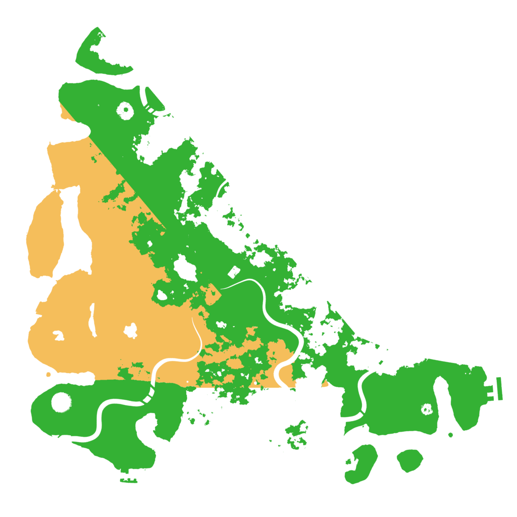 Biome Rust Map: Procedural Map, Size: 4550, Seed: 1234567890