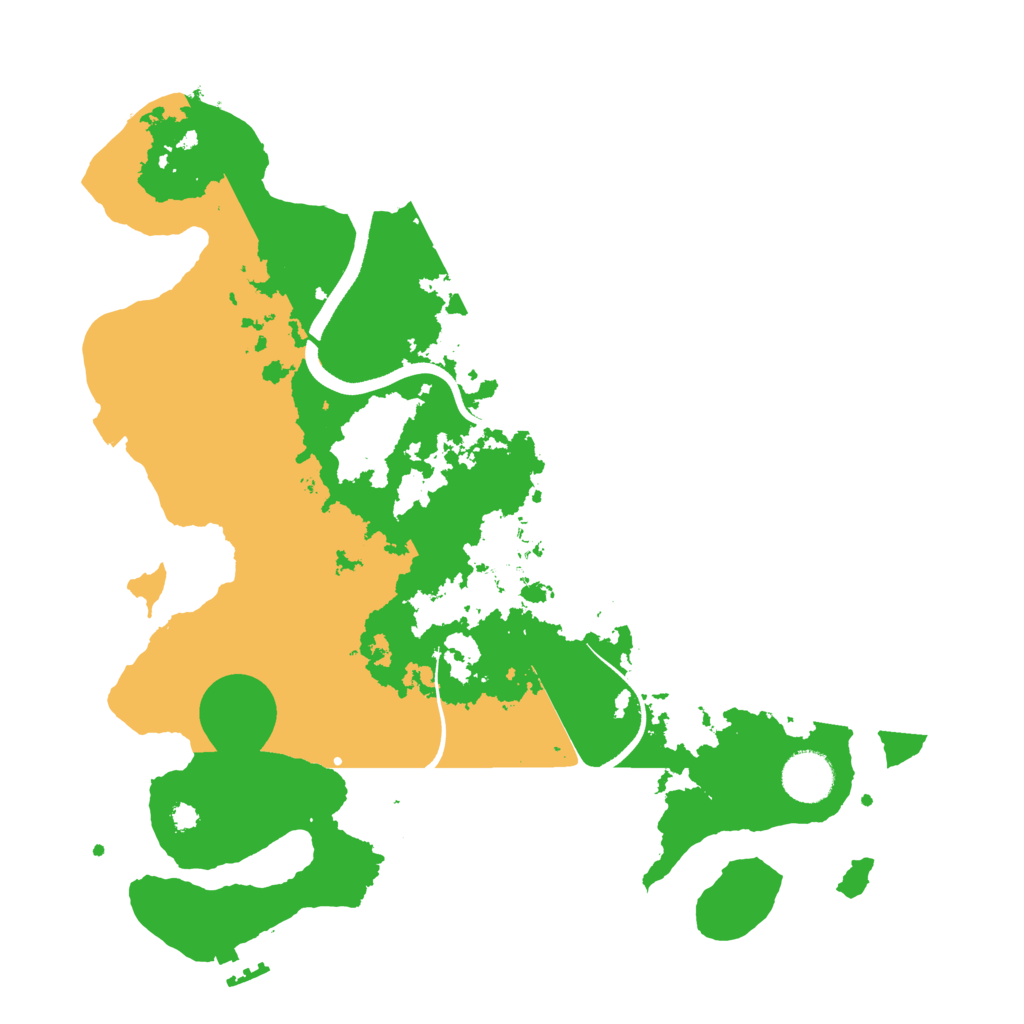 Biome Rust Map: Procedural Map, Size: 3500, Seed: 648273