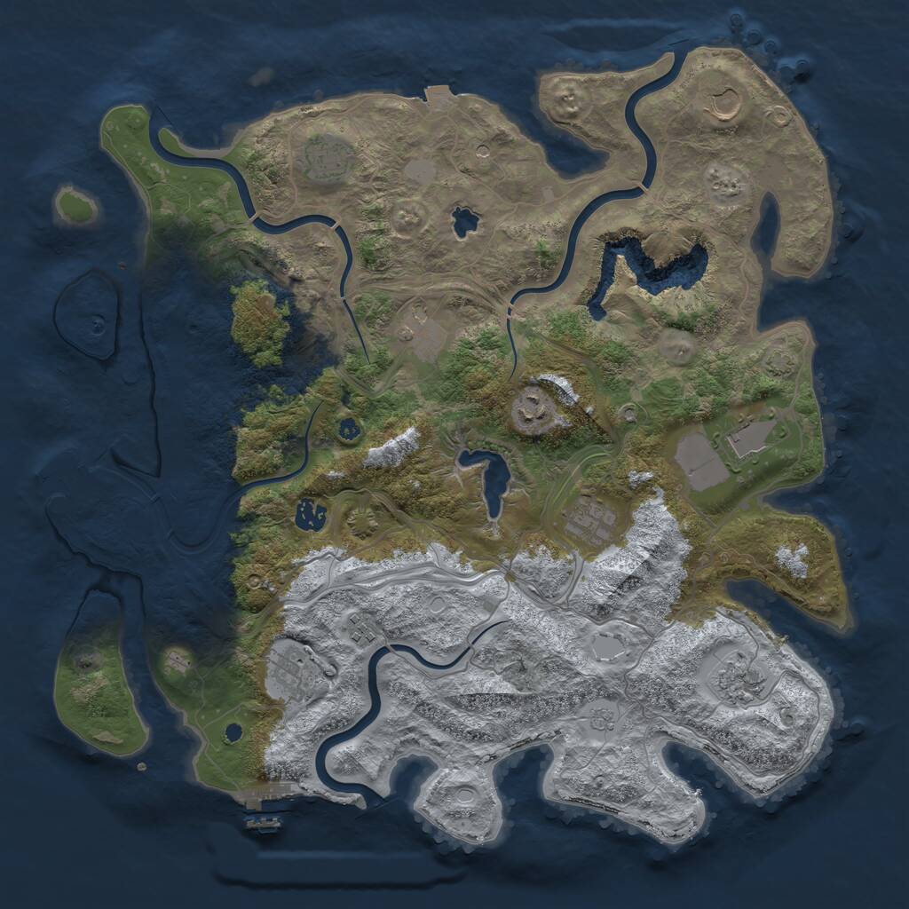Rust Map: Procedural Map, Size: 4250, Seed: 26032026, 16 Monuments