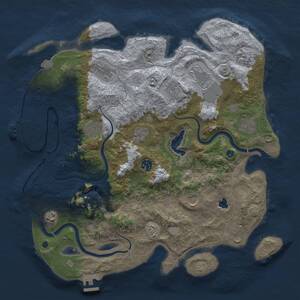 Thumbnail Rust Map: Procedural Map, Size: 4000, Seed: 1263449209, 17 Monuments