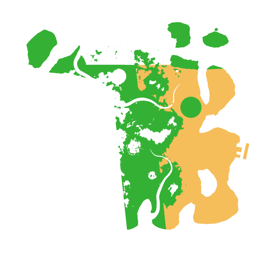 Biome Rust Map: Procedural Map, Size: 3250, Seed: 1174317347