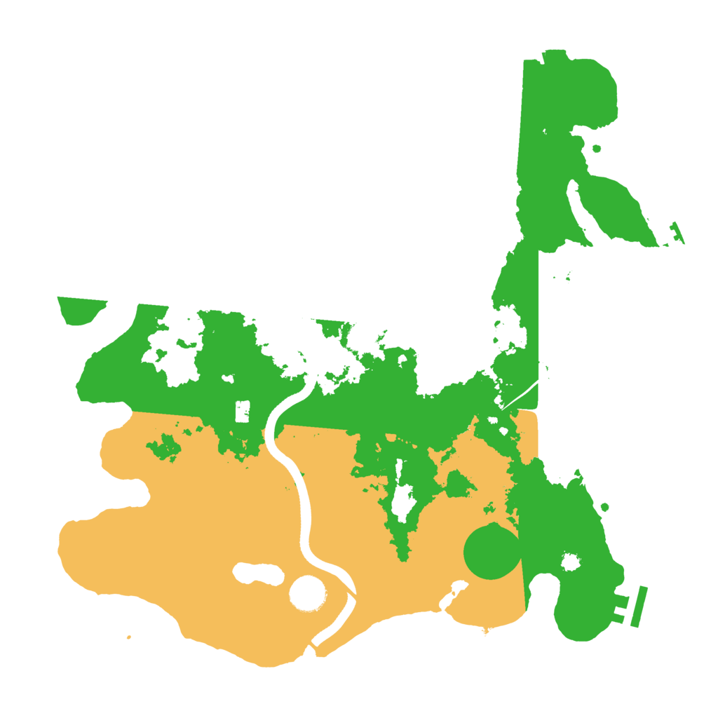 Biome Rust Map: Procedural Map, Size: 3500, Seed: 30094060