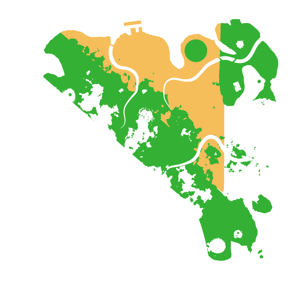 Biome Rust Map: Procedural Map, Size: 3500, Seed: 2123