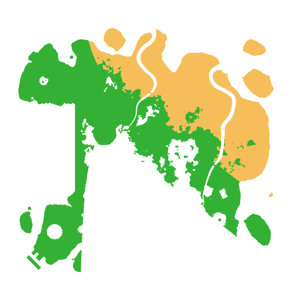 Biome Rust Map: Procedural Map, Size: 3500, Seed: 383715278