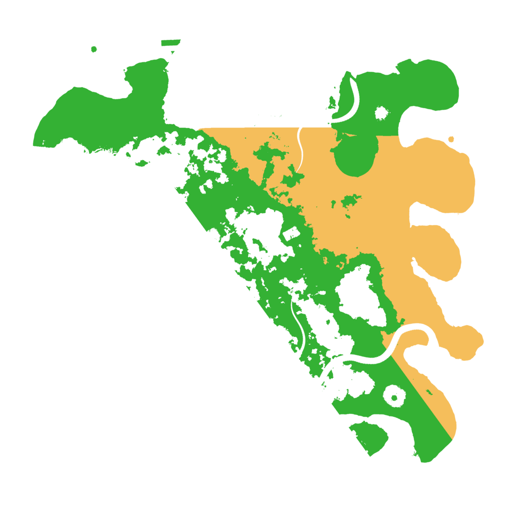 Biome Rust Map: Procedural Map, Size: 3500, Seed: 18886