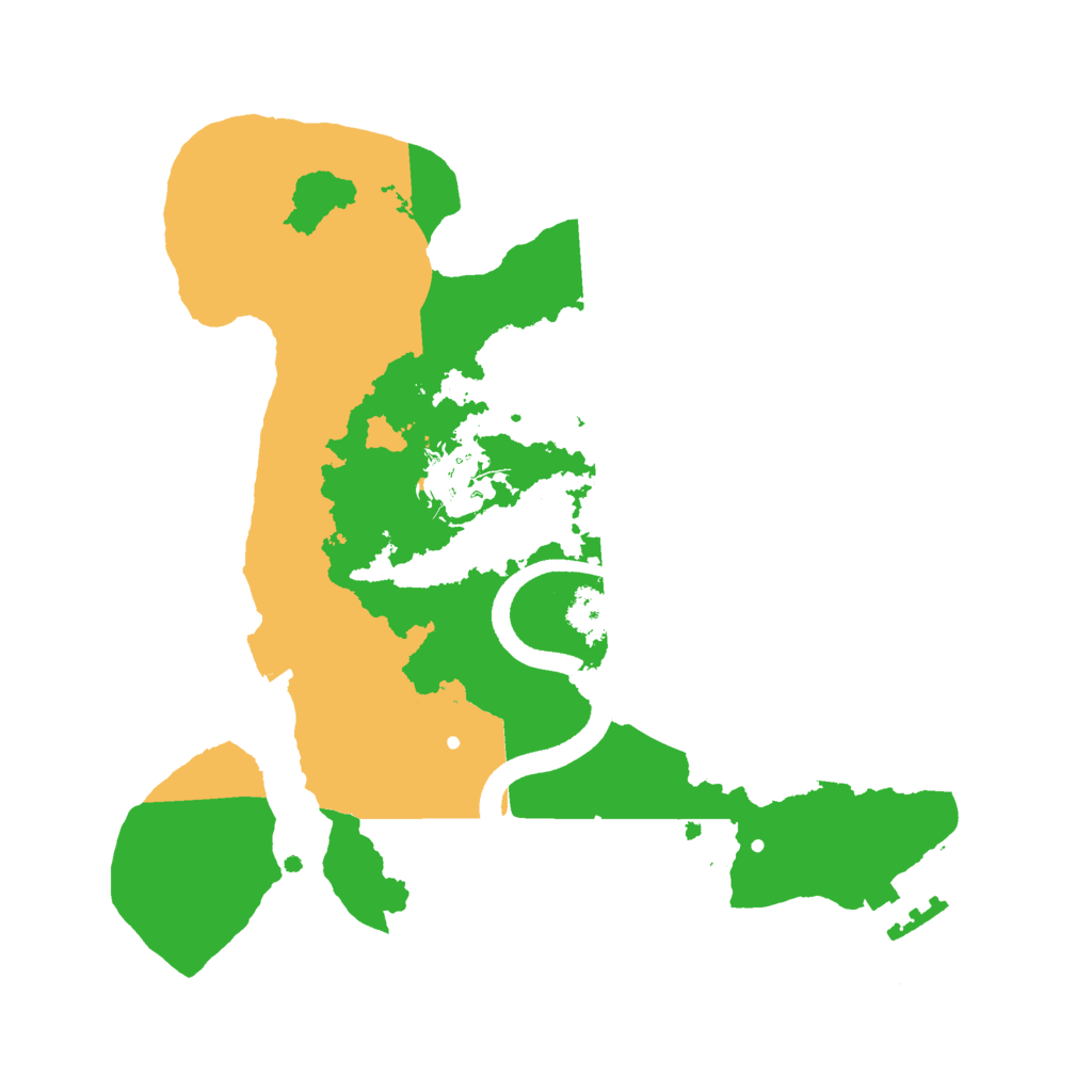 Biome Rust Map: Procedural Map, Size: 2500, Seed: 98718646