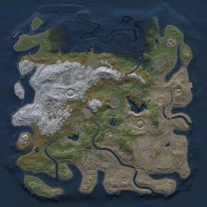 Thumbnail Rust Map: Procedural Map, Size: 4250, Seed: 959356764, 17 Monuments