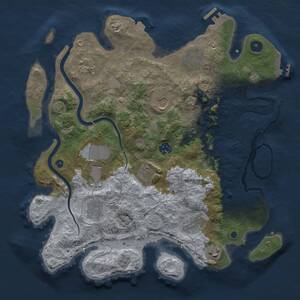 Thumbnail Rust Map: Procedural Map, Size: 3750, Seed: 67, 16 Monuments
