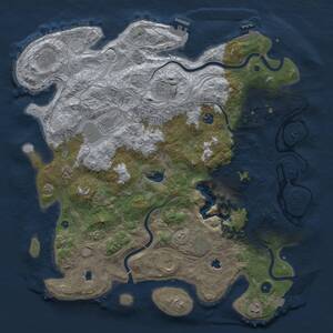 Thumbnail Rust Map: Procedural Map, Size: 4500, Seed: 1889261275, 16 Monuments