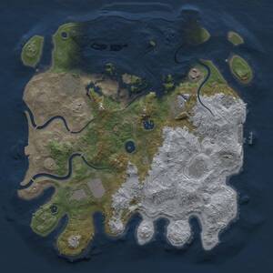 Thumbnail Rust Map: Procedural Map, Size: 3700, Seed: 230844483, 15 Monuments