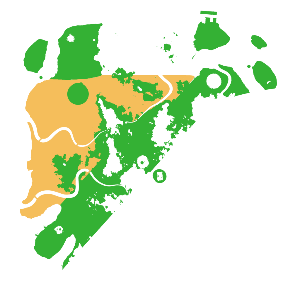 Biome Rust Map: Procedural Map, Size: 3700, Seed: 230844483