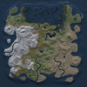 Thumbnail Rust Map: Procedural Map, Size: 4450, Seed: 1871839480, 17 Monuments