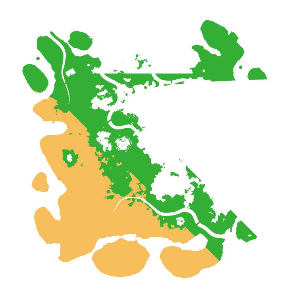 Biome Rust Map: Procedural Map, Size: 3500, Seed: 2030057230