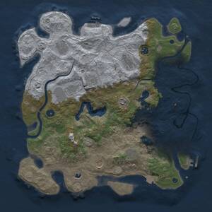 Thumbnail Rust Map: Procedural Map, Size: 4000, Seed: 5287134, 17 Monuments