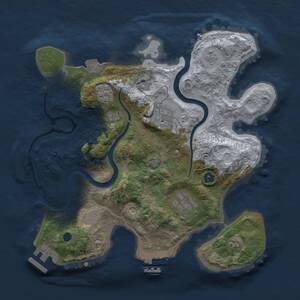 Thumbnail Rust Map: Procedural Map, Size: 2800, Seed: 1158231828, 9 Monuments
