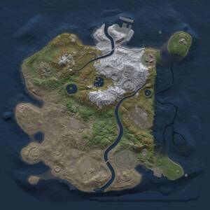 Thumbnail Rust Map: Procedural Map, Size: 3000, Seed: 1503223088, 11 Monuments