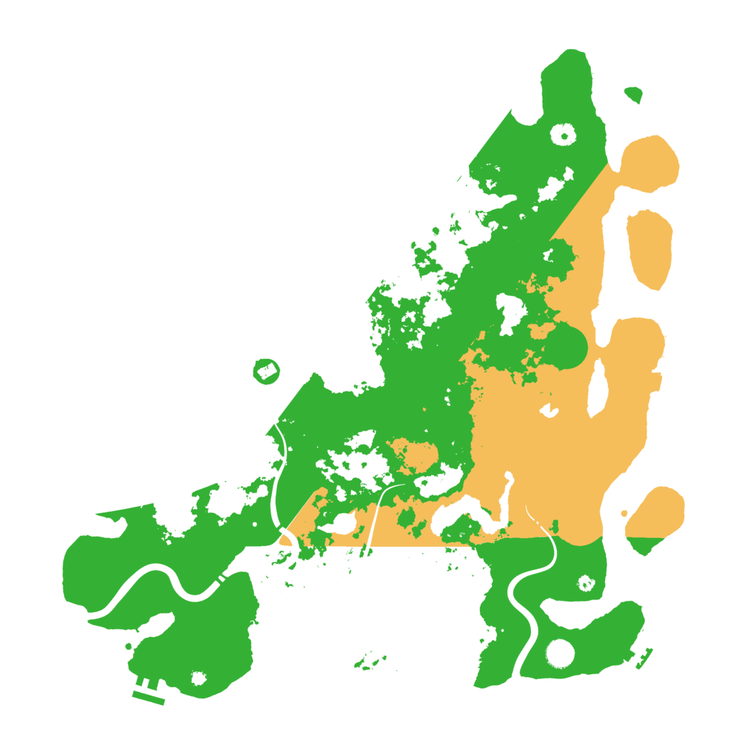 Biome Rust Map: Procedural Map, Size: 4500, Seed: 688141186