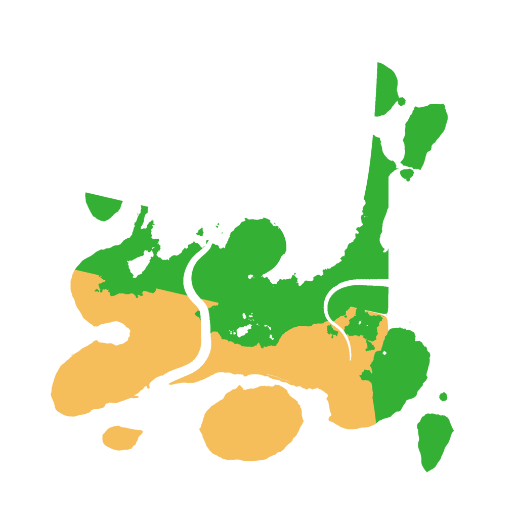 Biome Rust Map: Procedural Map, Size: 2500, Seed: 546236795