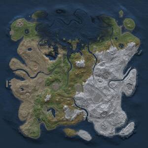 Thumbnail Rust Map: Procedural Map, Size: 4500, Seed: 221594035, 16 Monuments