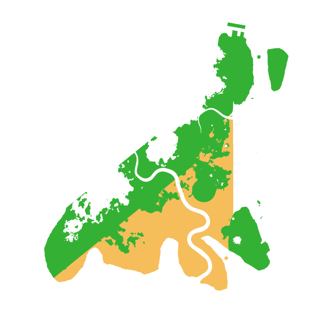 Biome Rust Map: Procedural Map, Size: 3500, Seed: 1240576952