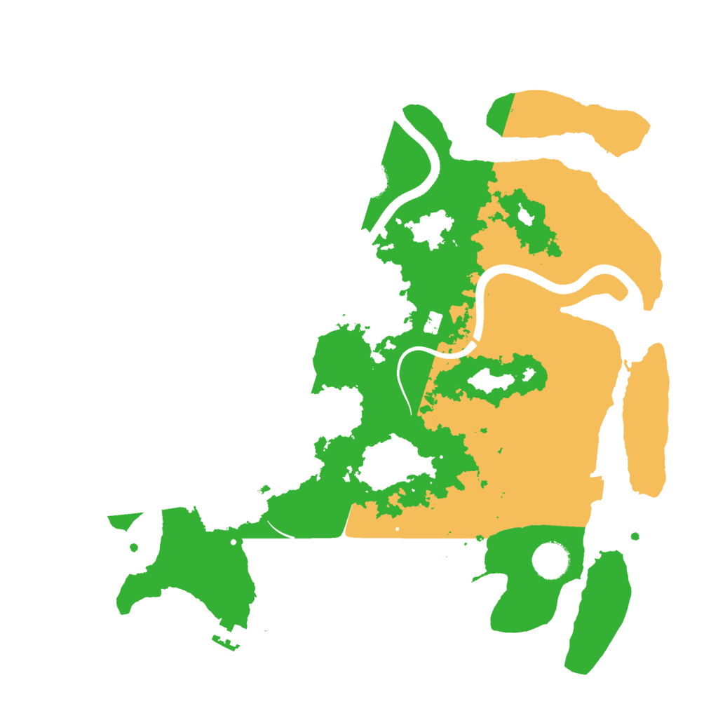 Biome Rust Map: Procedural Map, Size: 3500, Seed: 1090784859