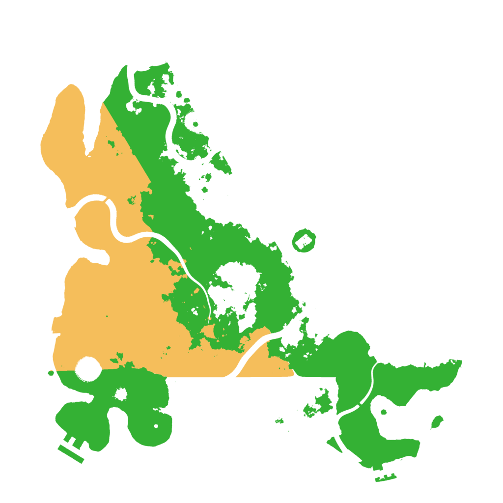 Biome Rust Map: Procedural Map, Size: 3600, Seed: 553258