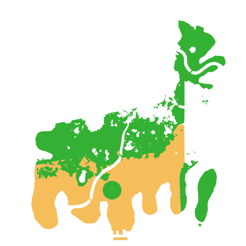 Biome Rust Map: Procedural Map, Size: 3500, Seed: 535128611