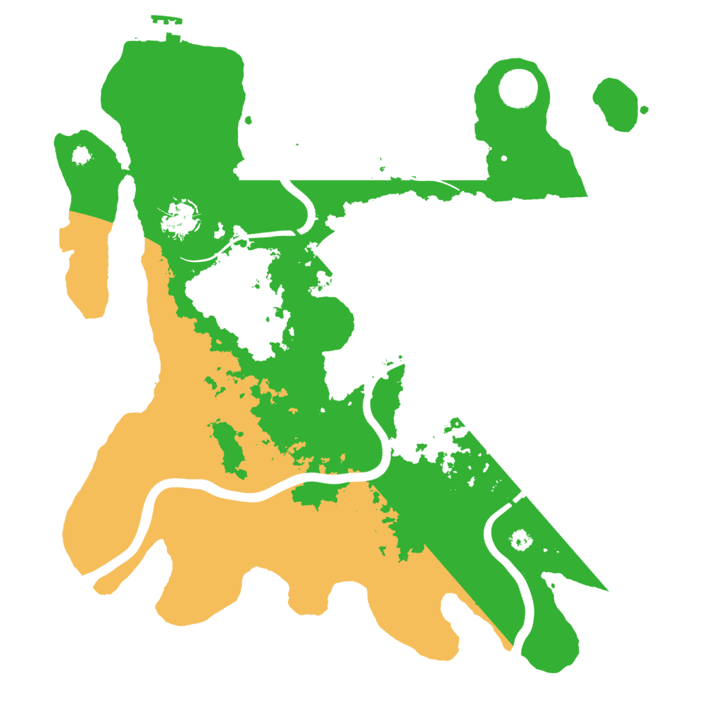 Biome Rust Map: Procedural Map, Size: 3500, Seed: 1325243592