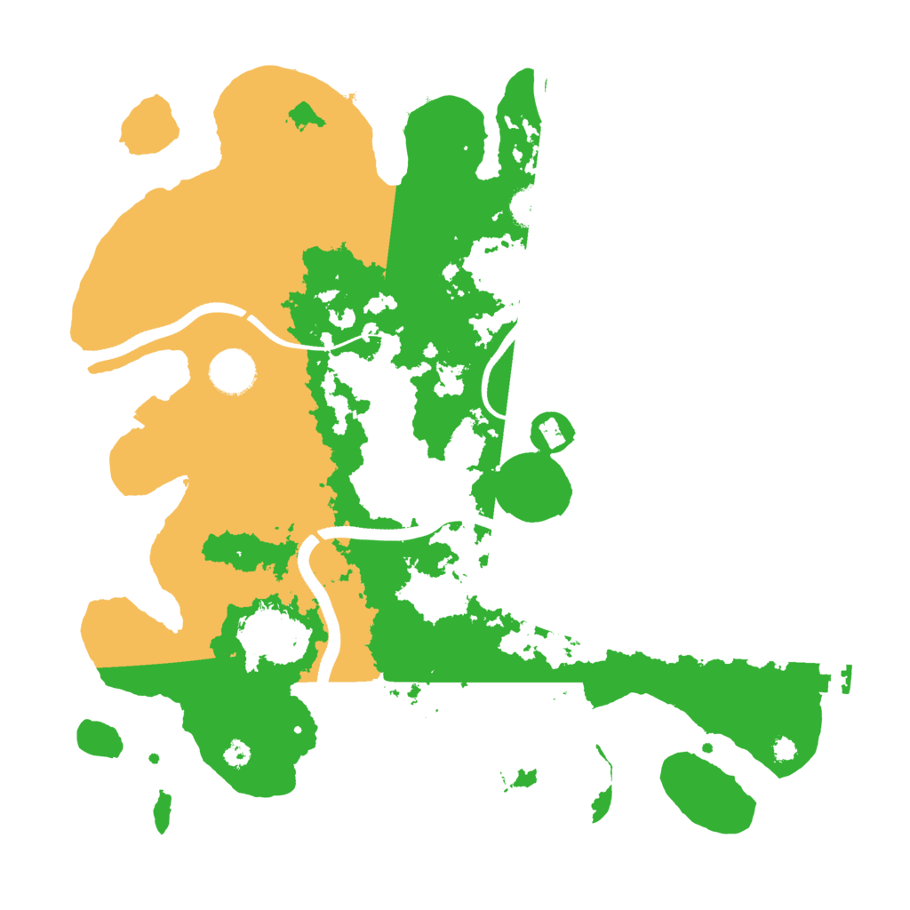 Biome Rust Map: Procedural Map, Size: 3500, Seed: 430378522