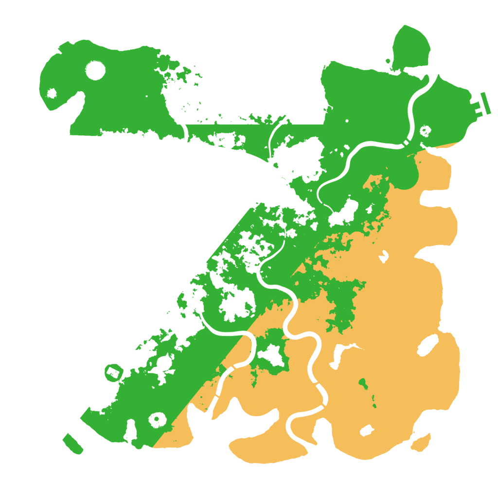 Biome Rust Map: Procedural Map, Size: 4500, Seed: 337139121