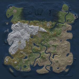 Thumbnail Rust Map: Procedural Map, Size: 4500, Seed: 337139121, 16 Monuments