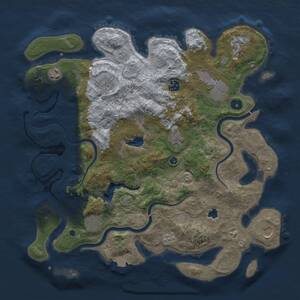 Thumbnail Rust Map: Procedural Map, Size: 4000, Seed: 87656969, 13 Monuments