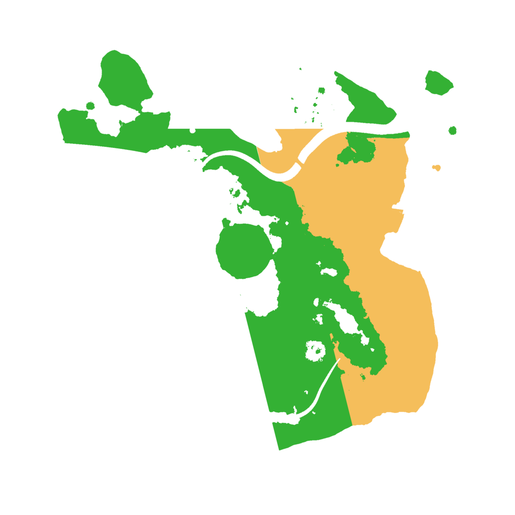 Biome Rust Map: Procedural Map, Size: 2500, Seed: 625312