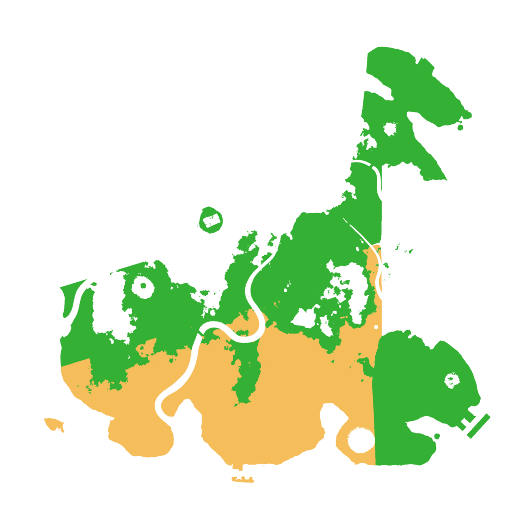 Biome Rust Map: Procedural Map, Size: 3500, Seed: 543848352