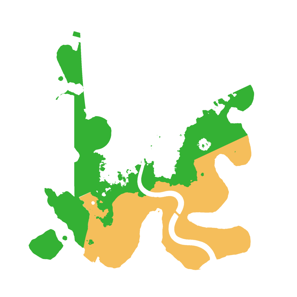 Biome Rust Map: Procedural Map, Size: 2500, Seed: 1454910217