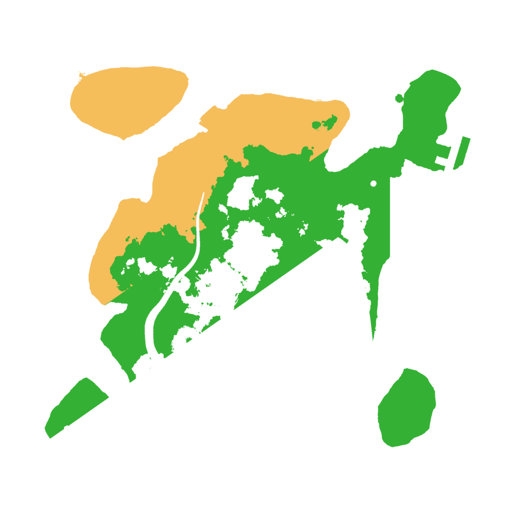Biome Rust Map: Procedural Map, Size: 2500, Seed: 1241636427