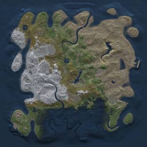 Thumbnail Rust Map: Procedural Map, Size: 4000, Seed: 45696, 16 Monuments
