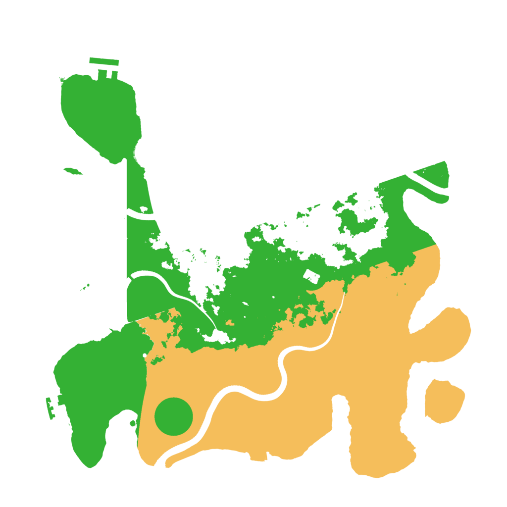Biome Rust Map: Procedural Map, Size: 3500, Seed: 1710170421