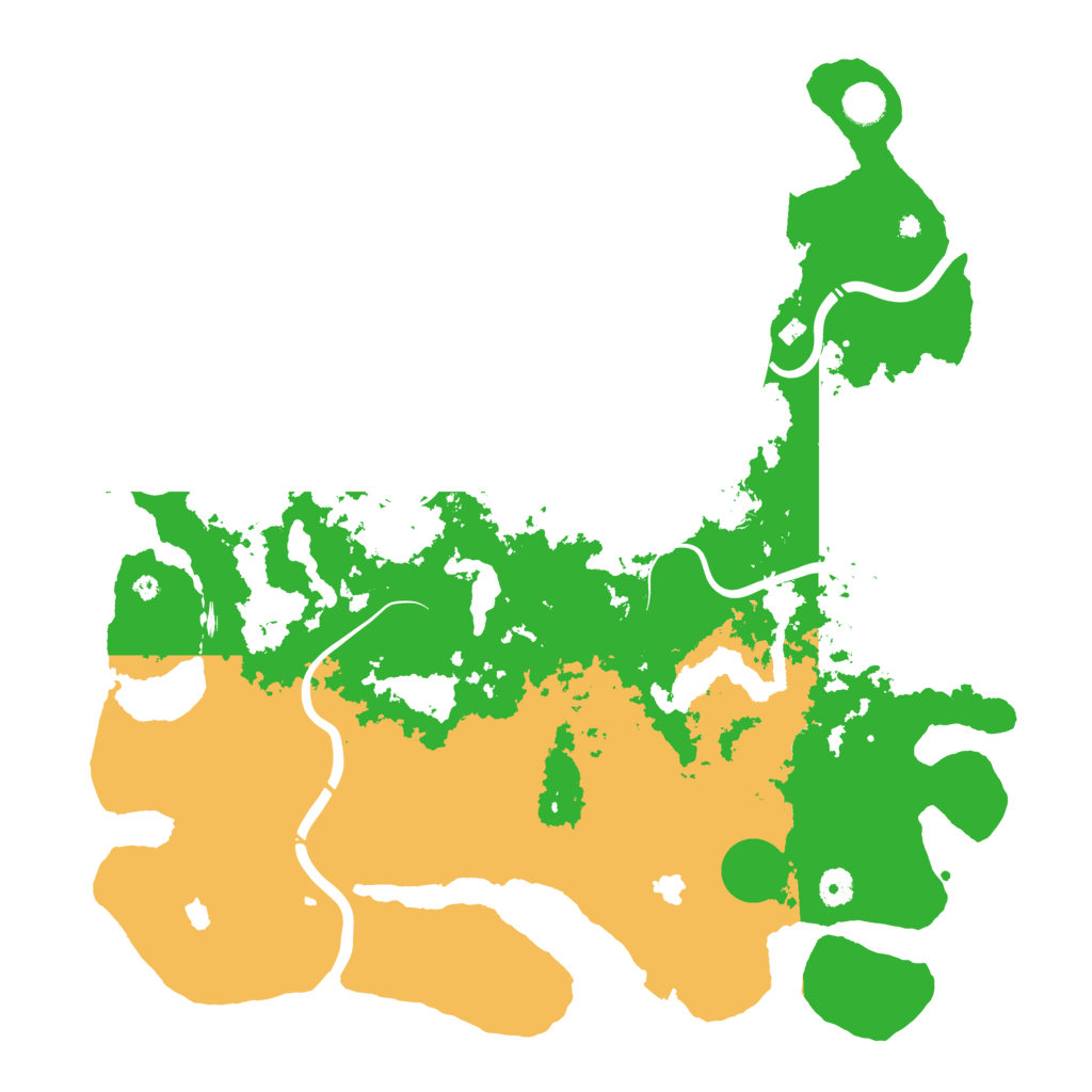 Biome Rust Map: Procedural Map, Size: 4500, Seed: 2035436102