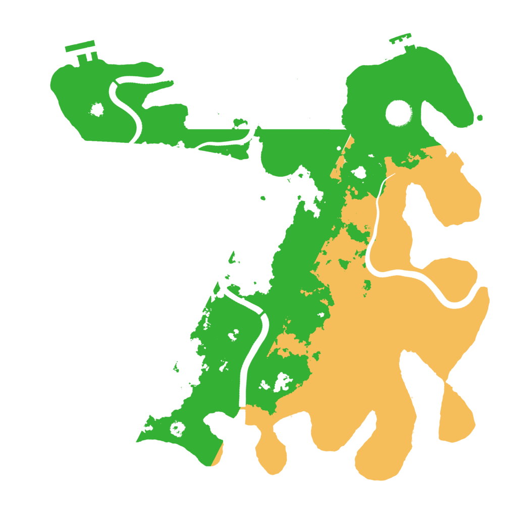 Biome Rust Map: Procedural Map, Size: 3500, Seed: 1468035193