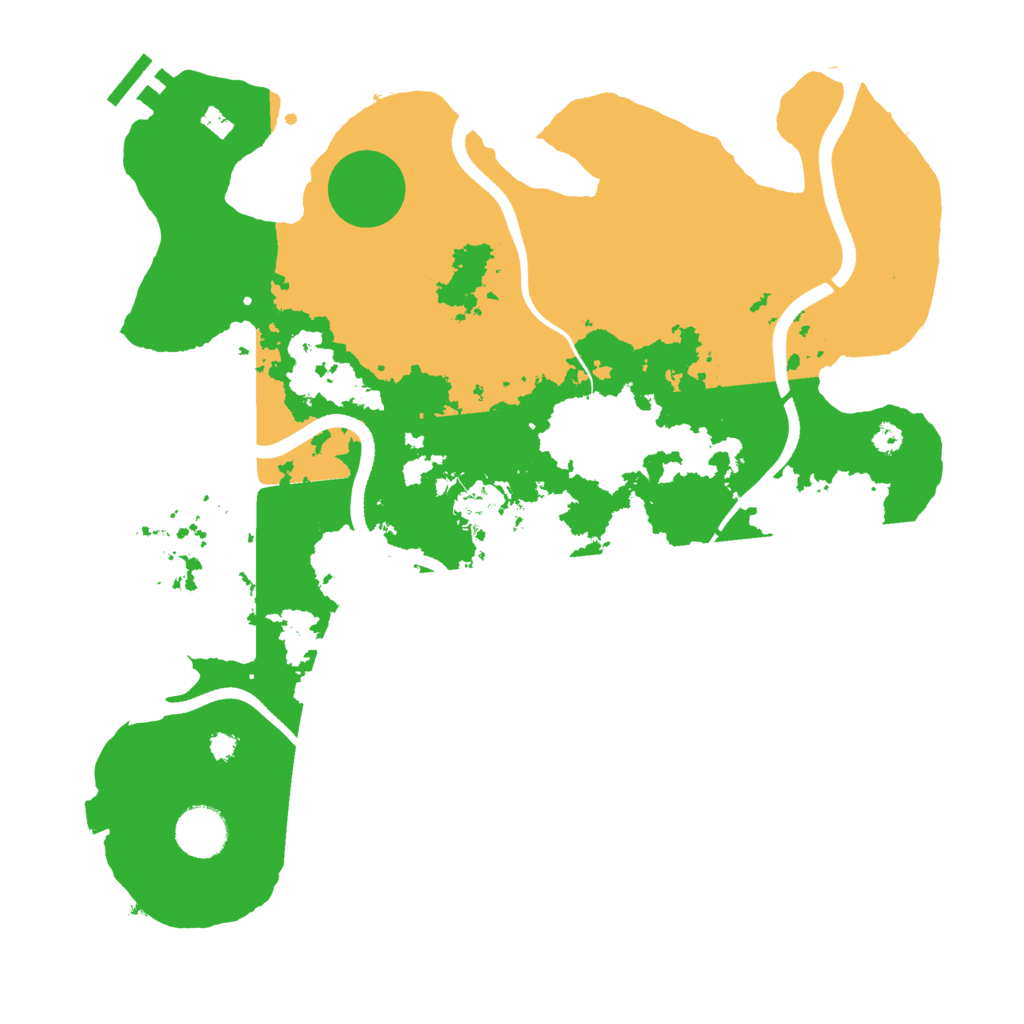 Biome Rust Map: Procedural Map, Size: 3500, Seed: 1757937192