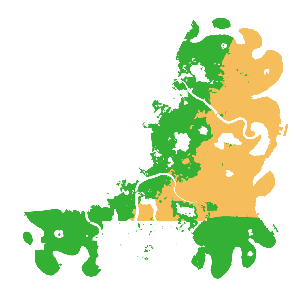 Biome Rust Map: Procedural Map, Size: 5000, Seed: 232606521