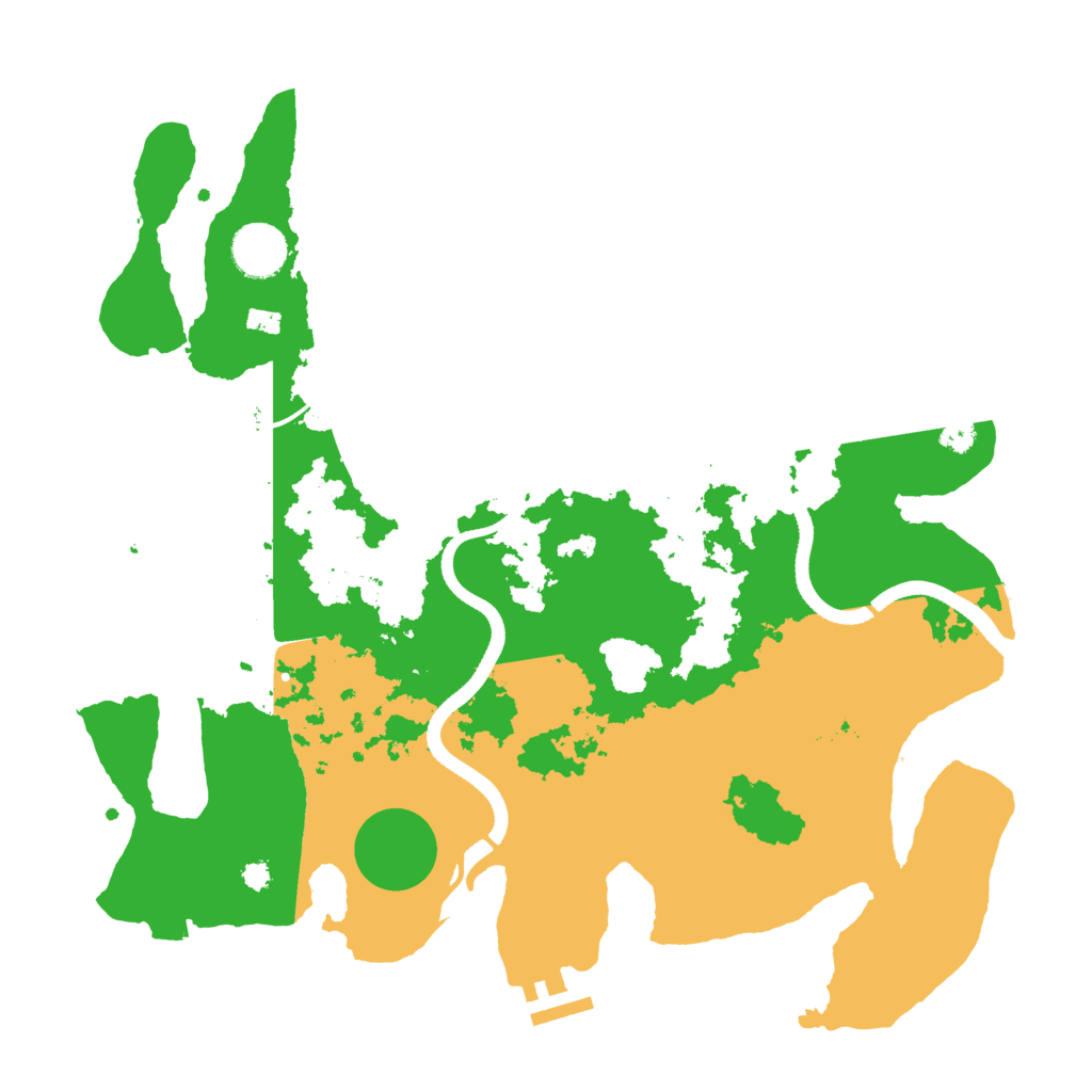 Biome Rust Map: Procedural Map, Size: 3500, Seed: 248213