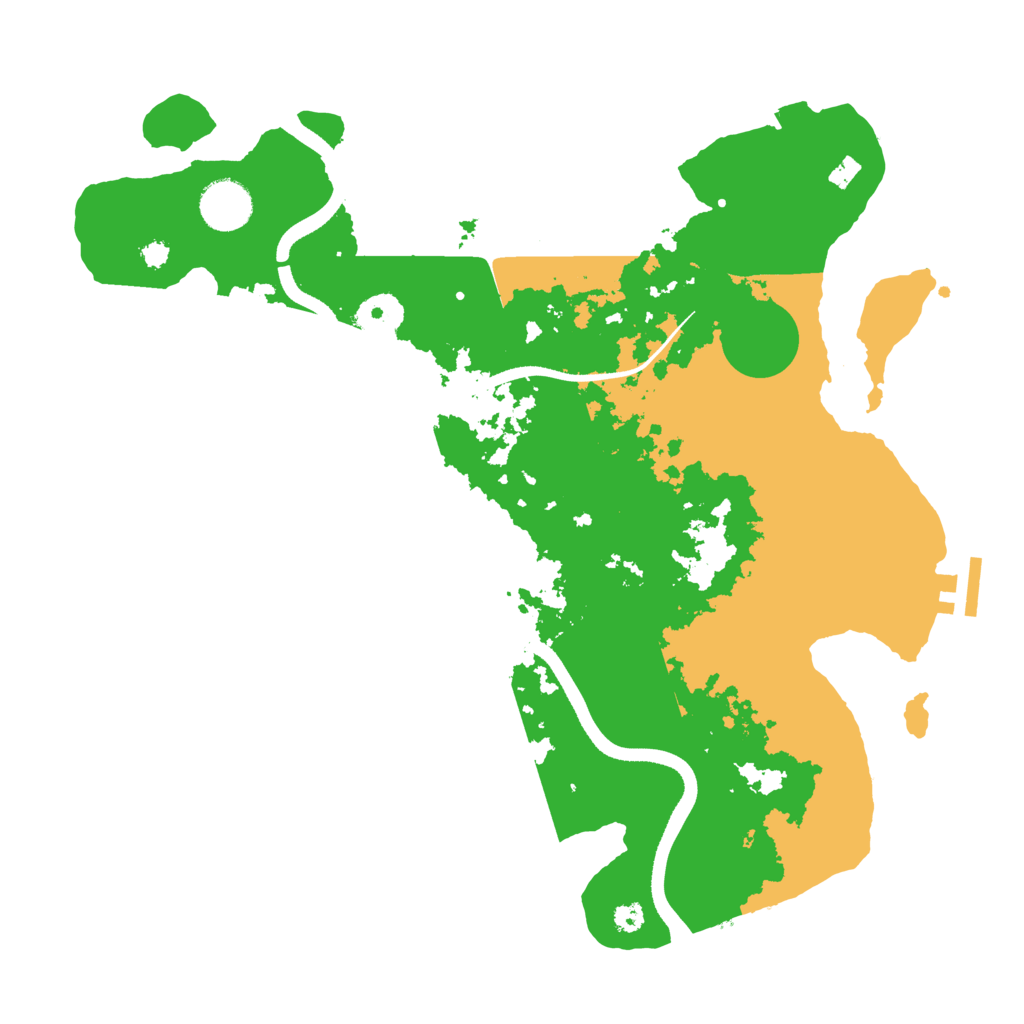 Biome Rust Map: Procedural Map, Size: 3500, Seed: 1291290422