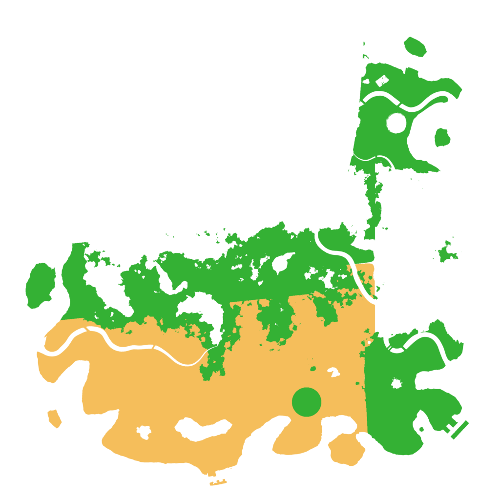 Biome Rust Map: Procedural Map, Size: 4500, Seed: 168008249