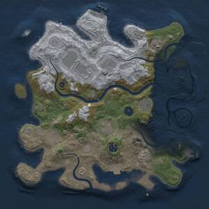 Thumbnail Rust Map: Procedural Map, Size: 3500, Seed: 759031474, 14 Monuments
