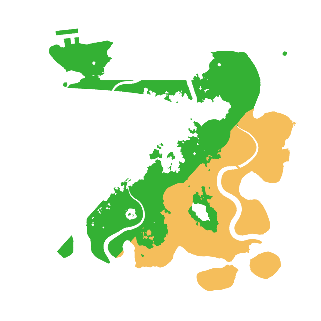 Biome Rust Map: Procedural Map, Size: 2900, Seed: 260593393