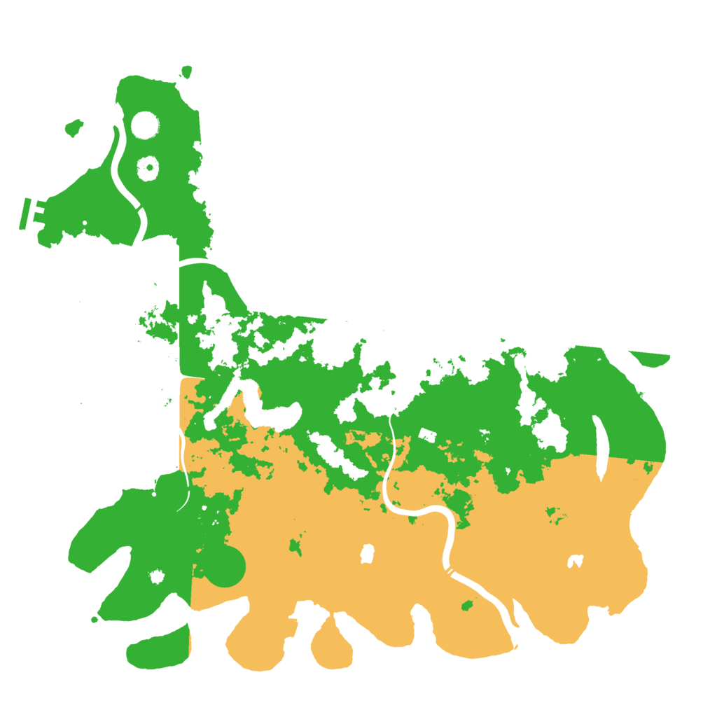 Biome Rust Map: Procedural Map, Size: 4500, Seed: 2080180257