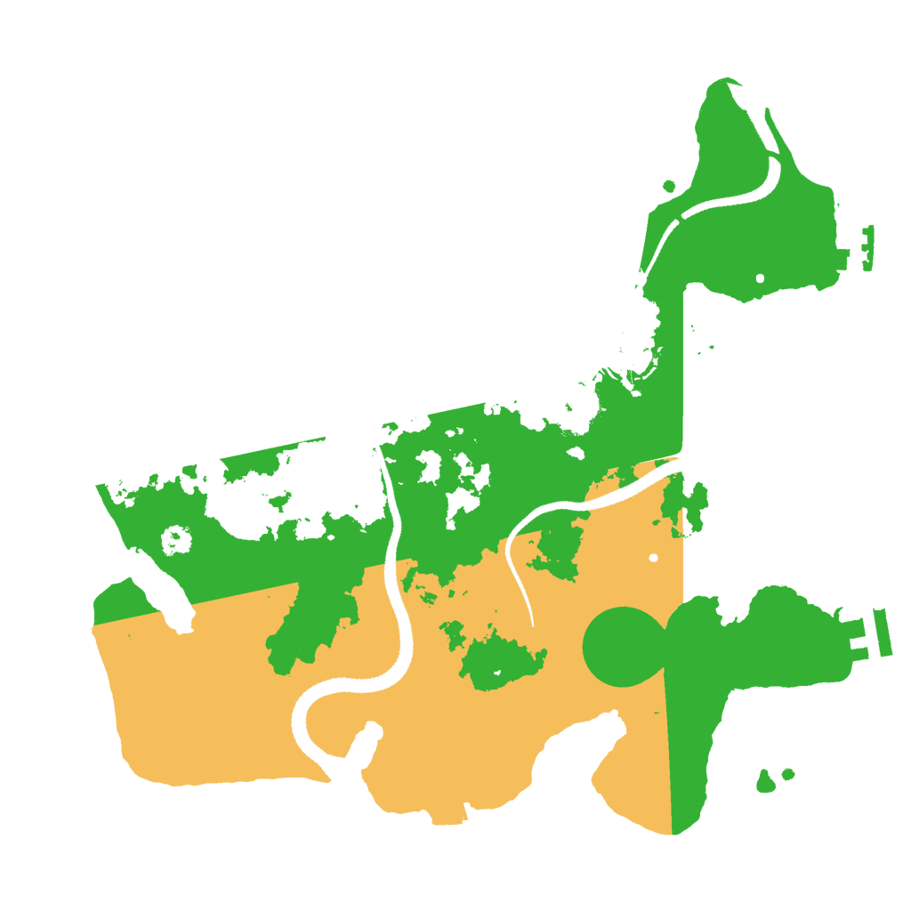 Biome Rust Map: Procedural Map, Size: 3000, Seed: 278386675