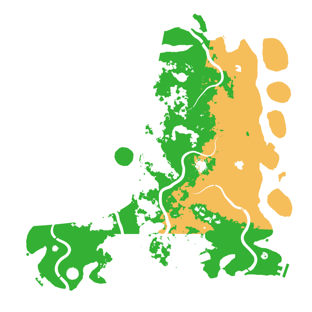 Biome Rust Map: Procedural Map, Size: 4500, Seed: 123451